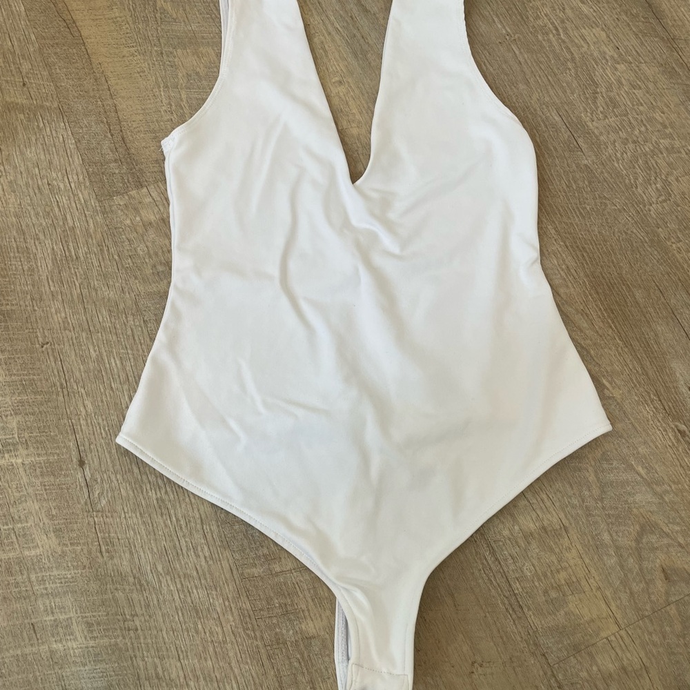 Free People White Bodysuit